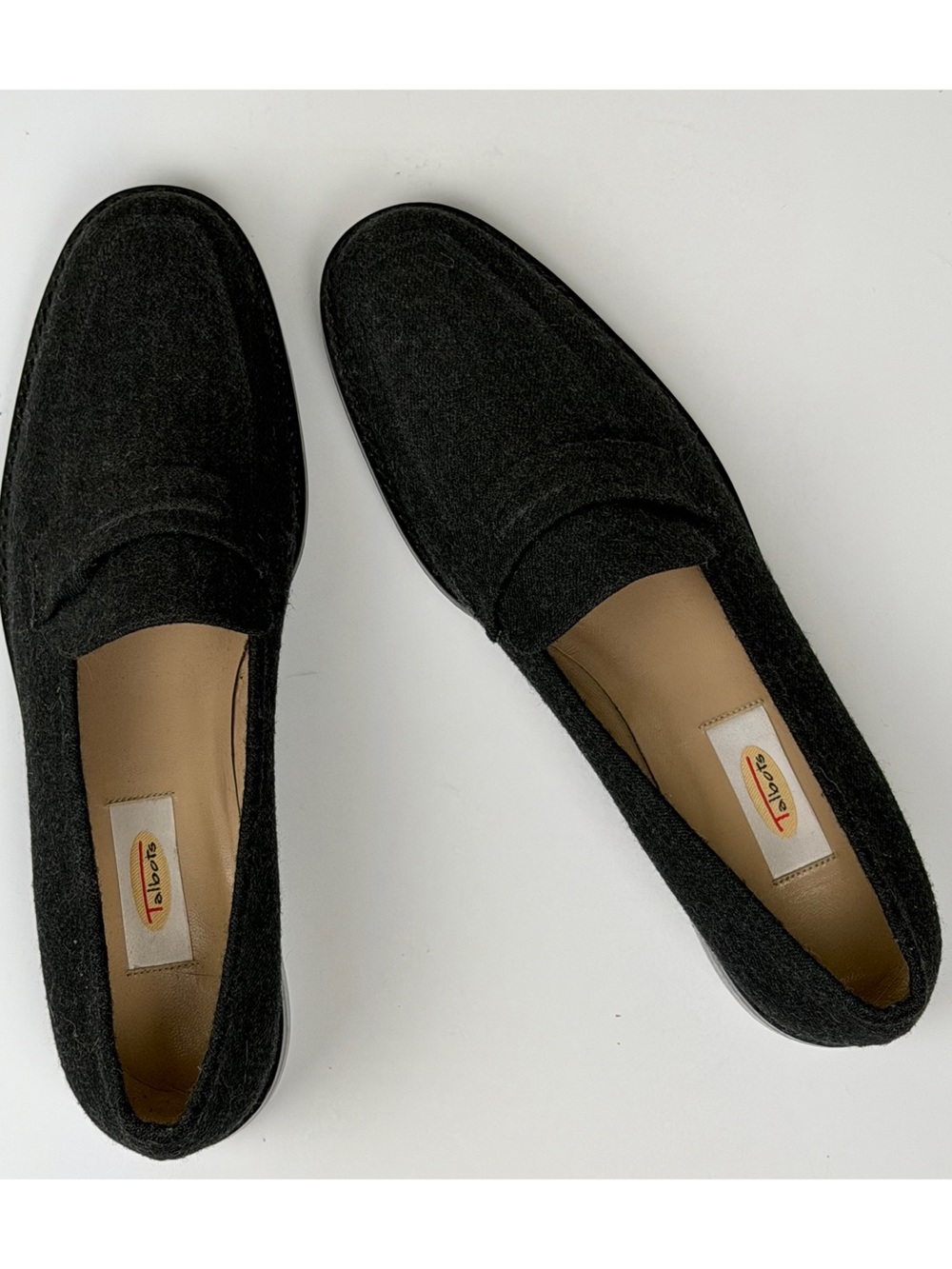 Talbots | Gray Wool Blend Classic Penny Loafers Quiet Luxury Academic Flat | 9.5